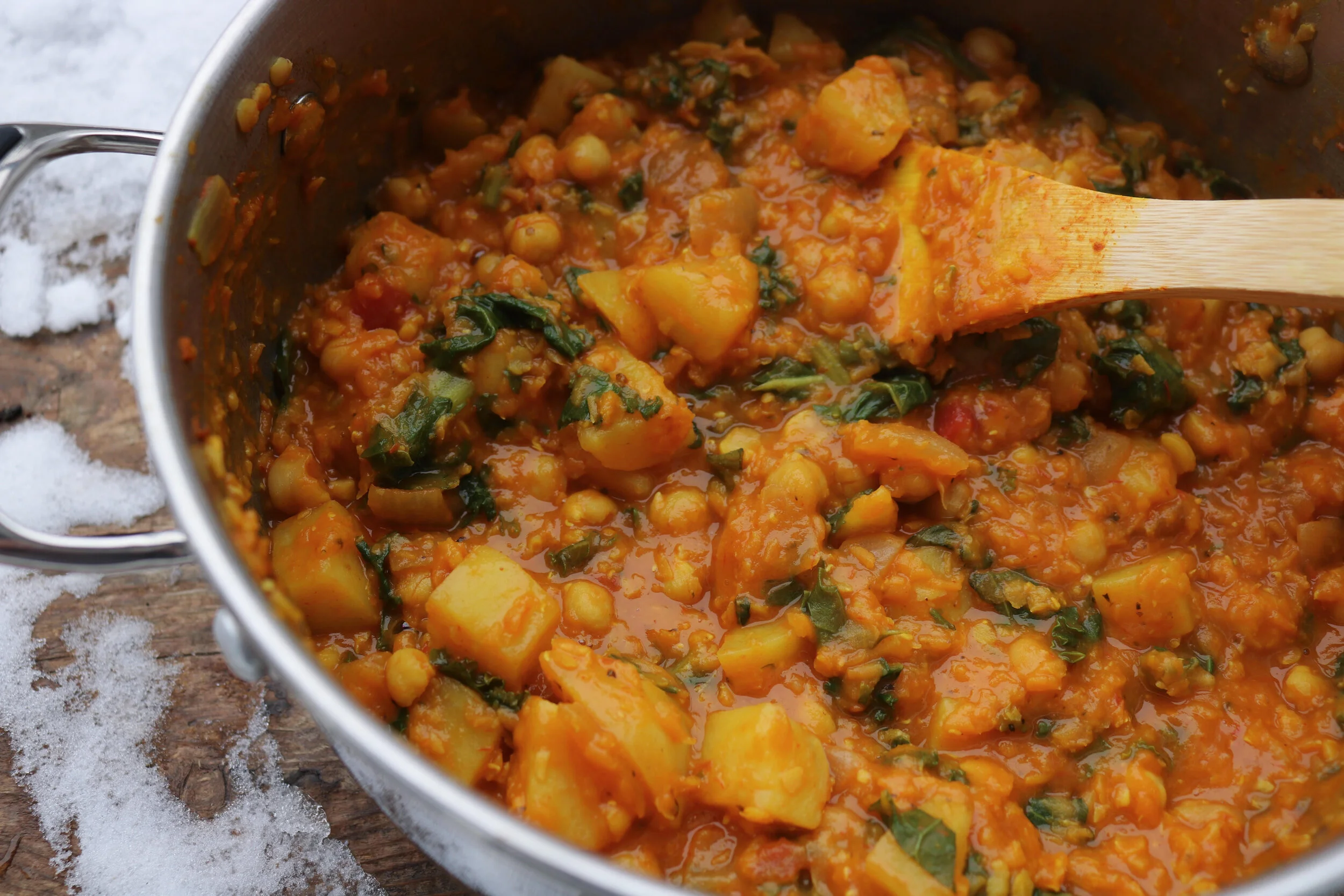 spicy red lentil stew