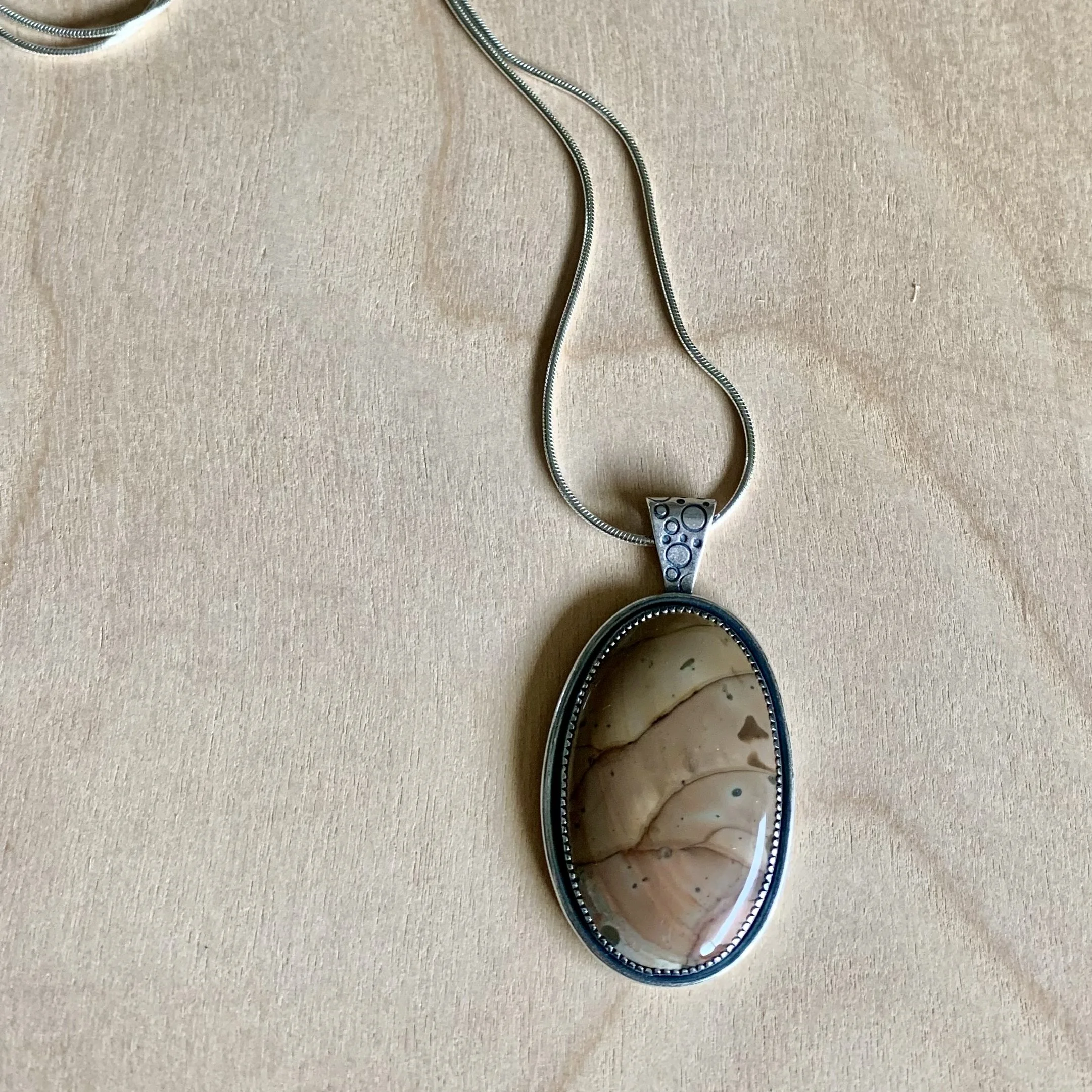Banded Brown Agate Necklace