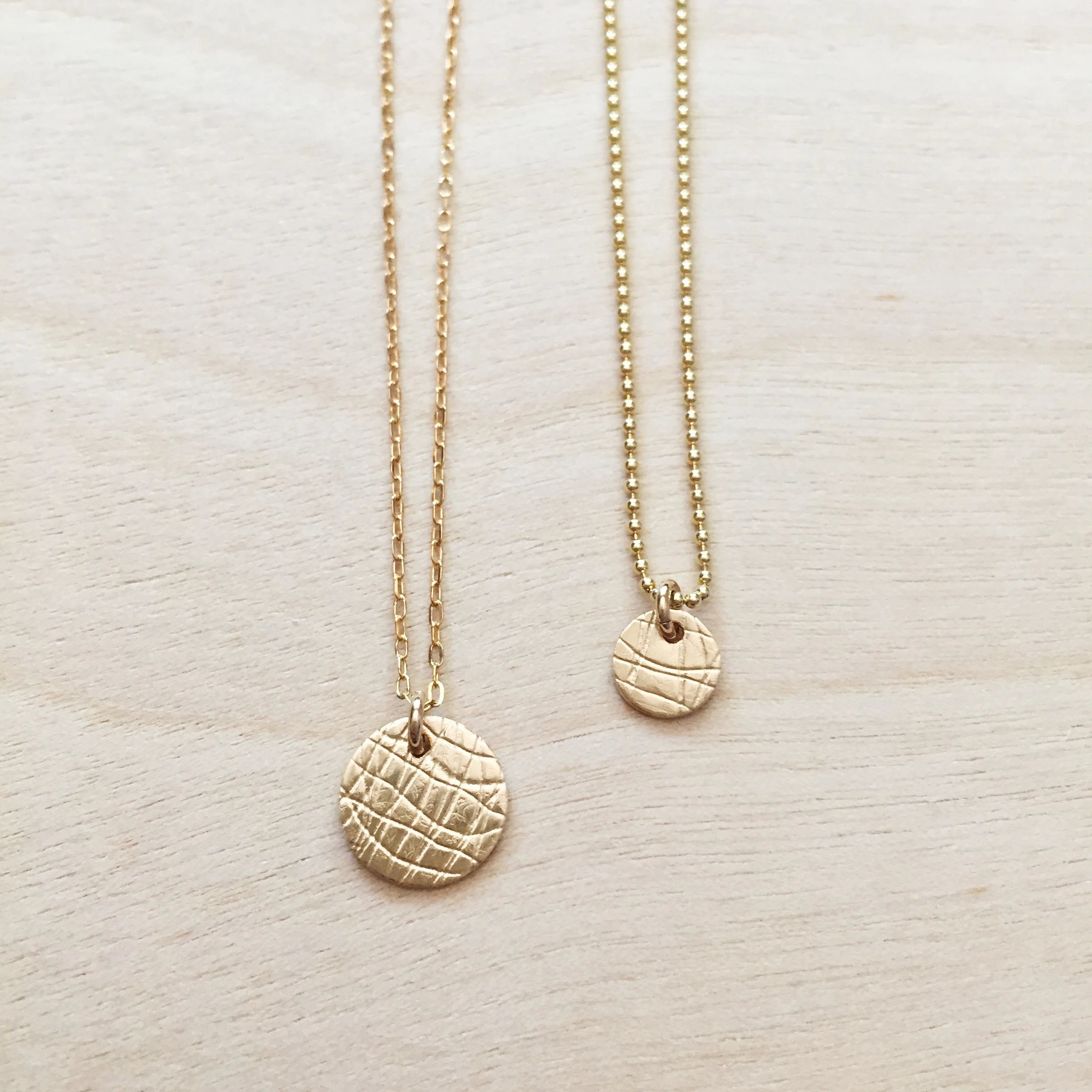 Gold Disc Necklace