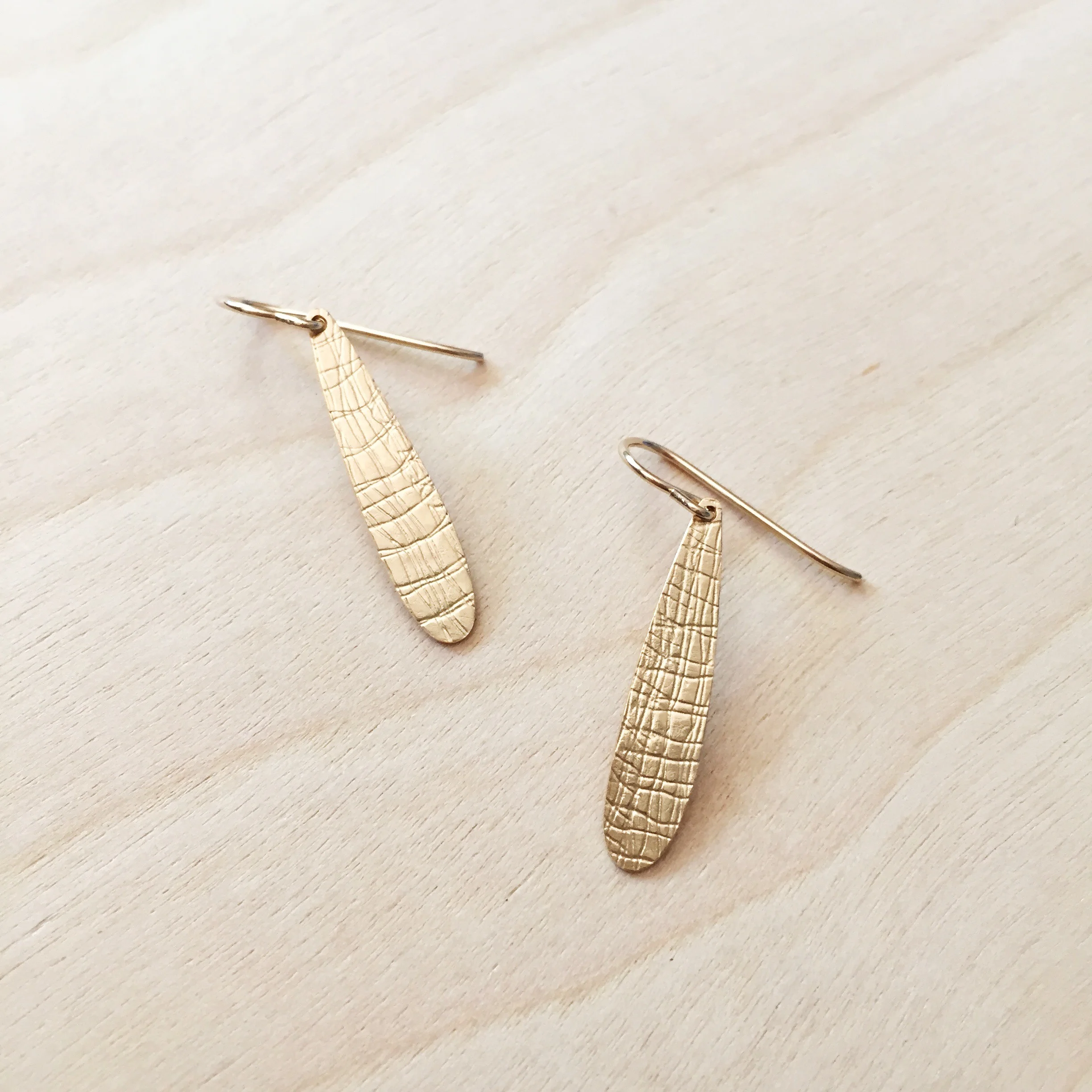 Gold Wing Earrings