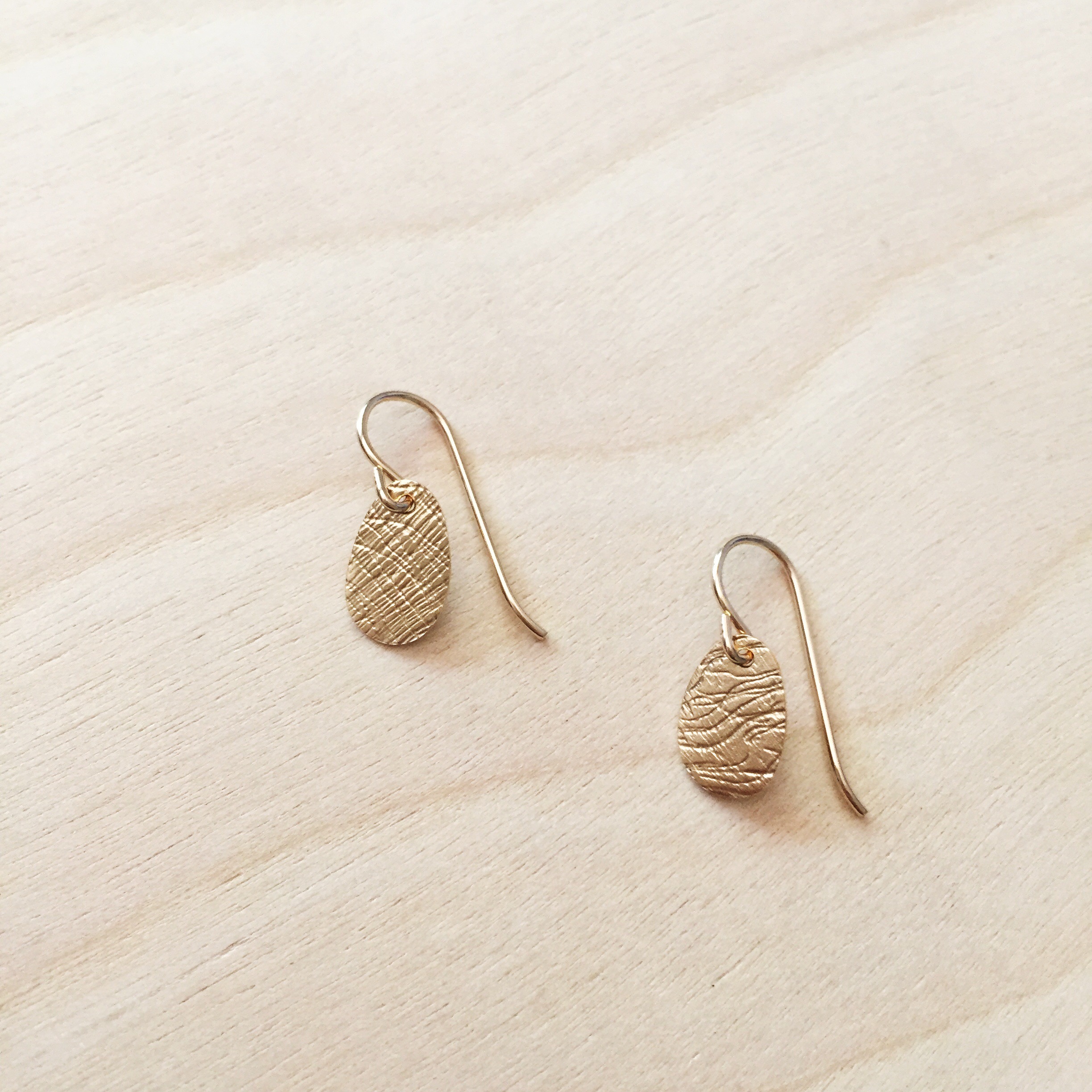 Gold Egg Earrings
