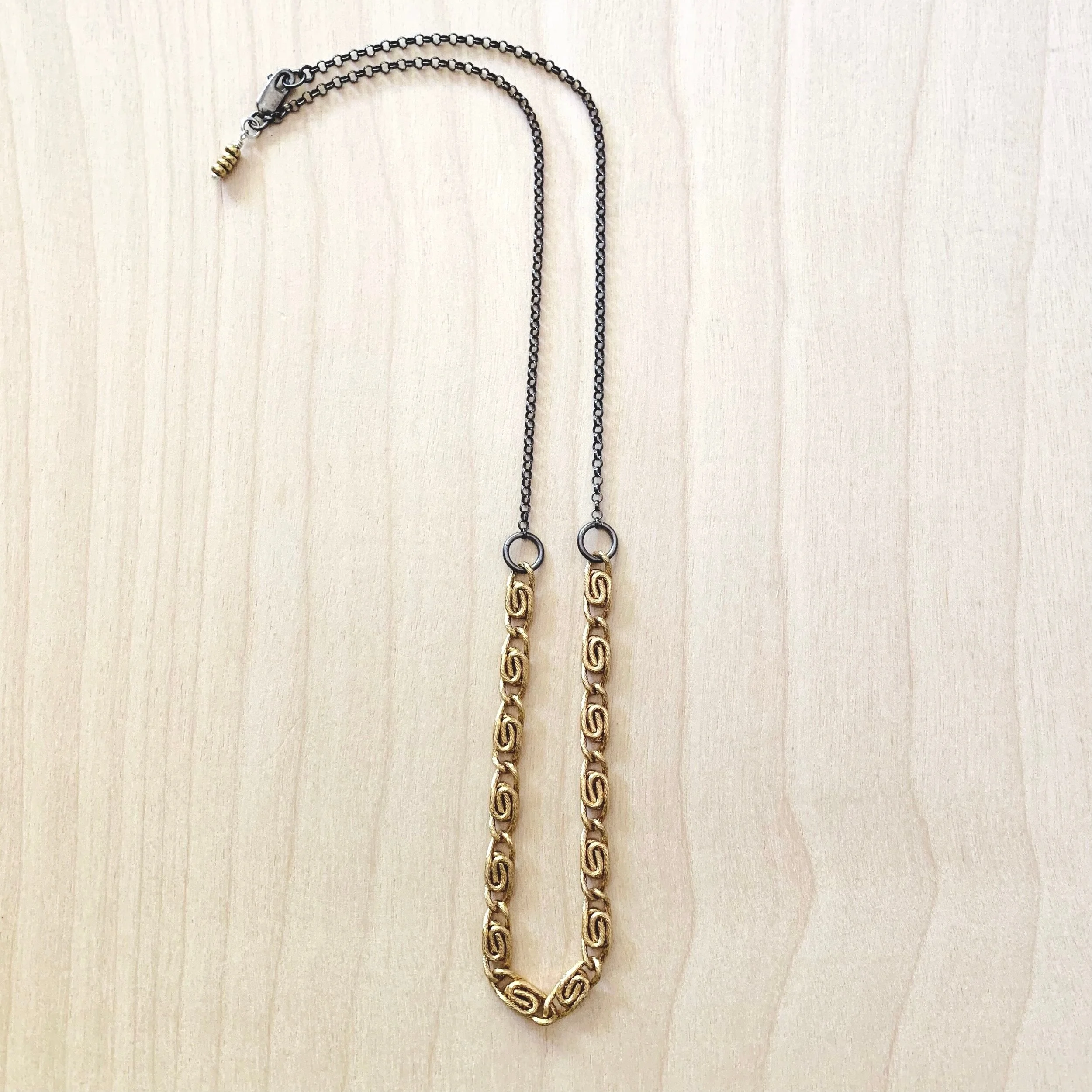 Mixed Metal Chain Necklace #5 — Little 
