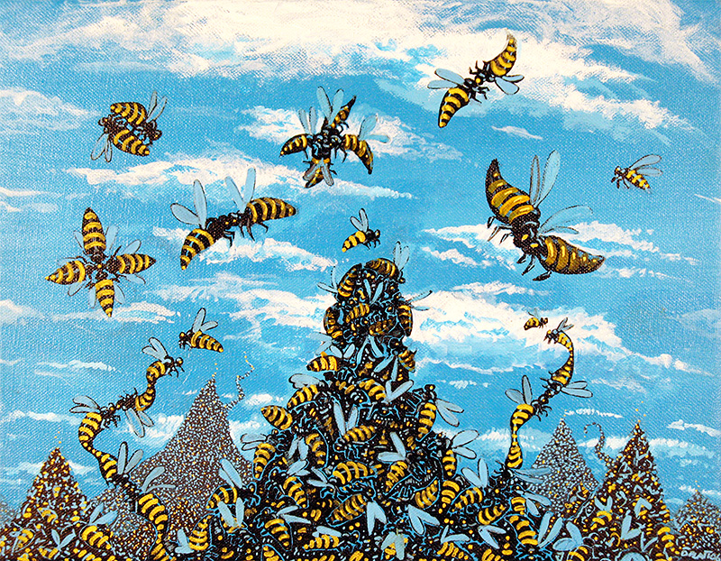 PlanB, acrylic on canvas, 11X14”, 2006