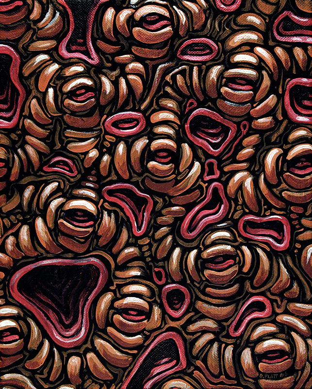 Sockets and Gums, acrylic on canvas, 10X8”, 2006