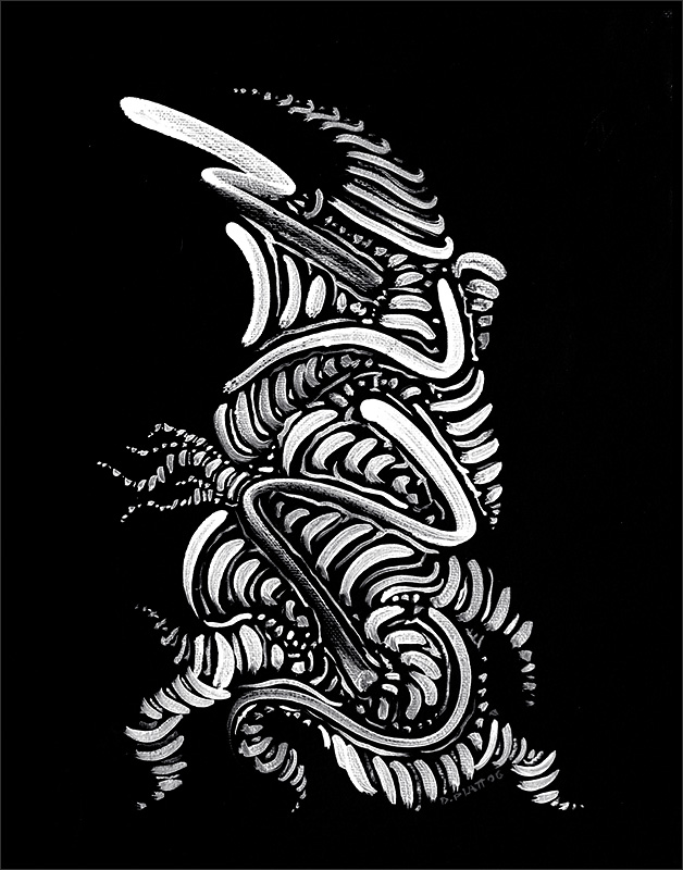 Untitled, acrylic on board, 14X11”, 2006