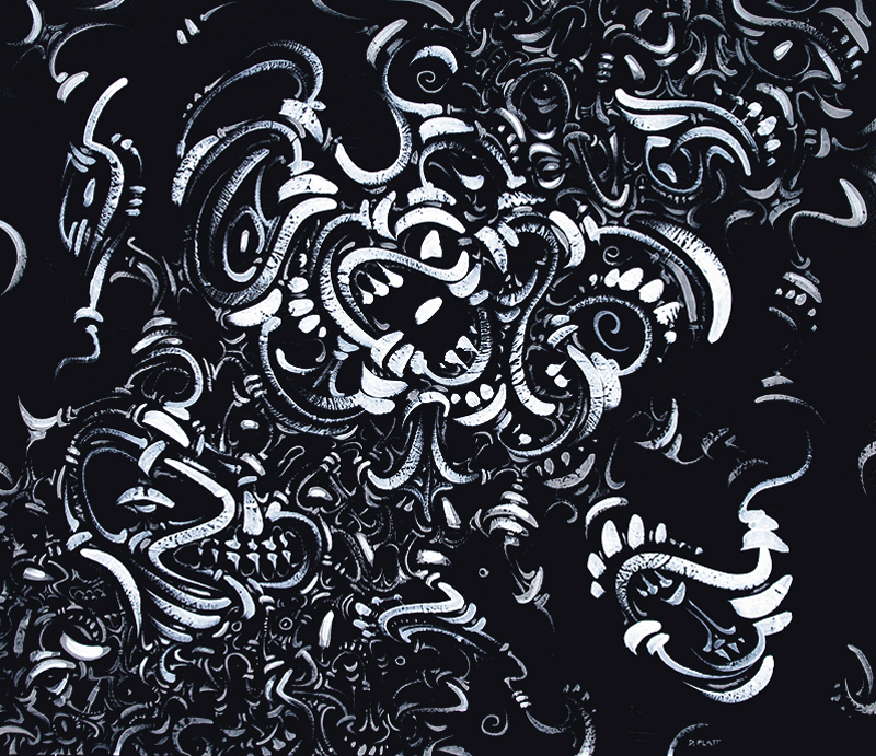 Voracious acrylic on canvas, 20X24”, 2011