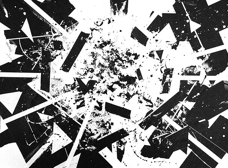 Untitled, acrylic / tape on canvas 9X12, 2013
