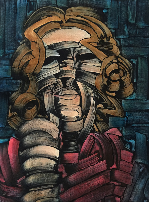 Untitled, acrylic on canvas, 18X24”. 2016