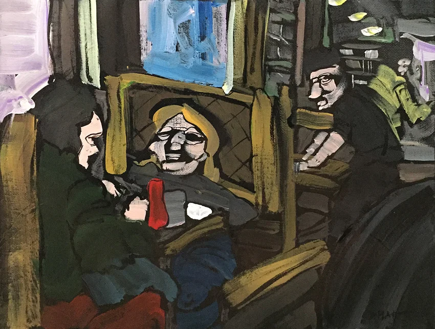 It’s Behind Me Now, acrylic on canvas, 9X12”, 2018