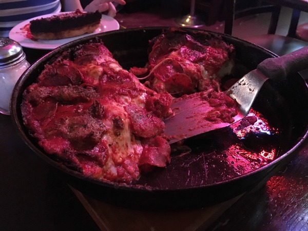 You can't handle the deep dish! Seriously, don't. It's super hot.