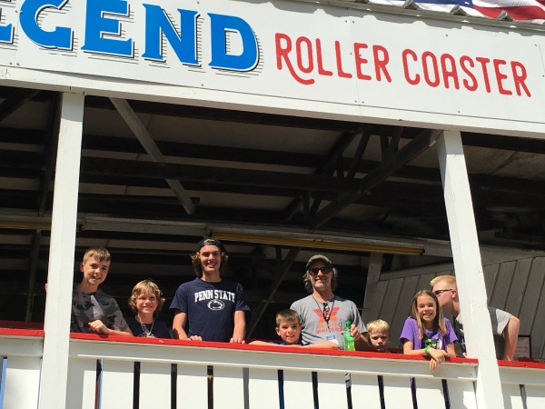 Getting ready to ride the old coaster. You'll notice I am not in line.