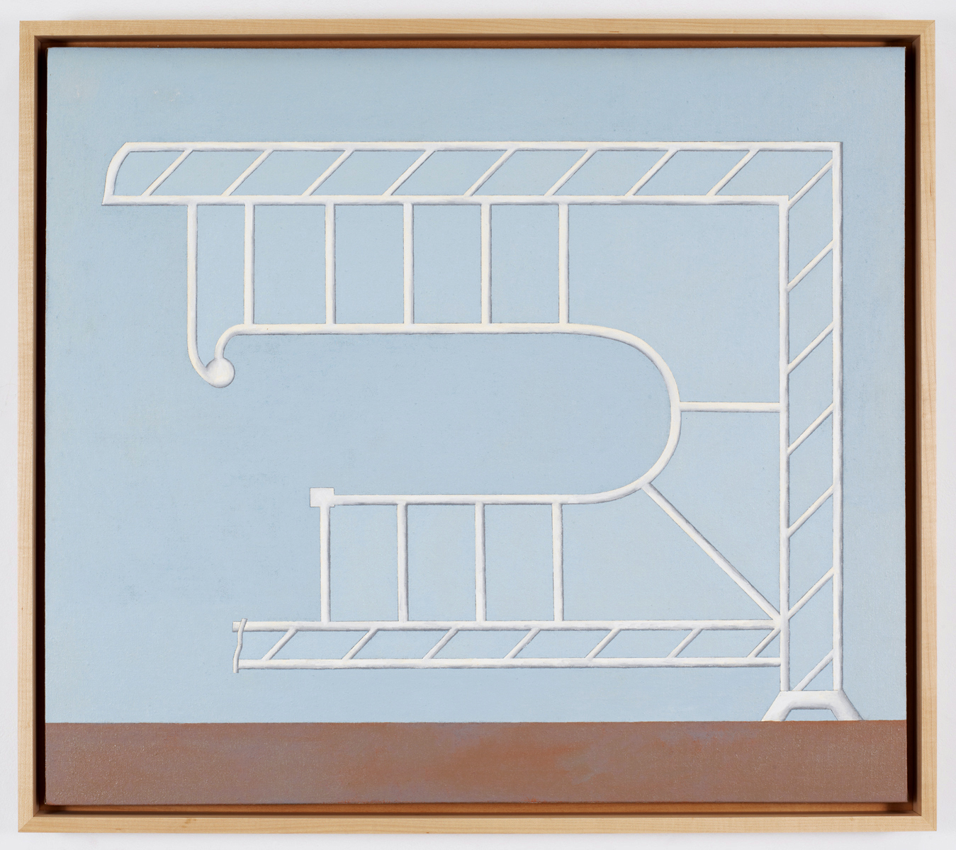 Post/Beam N2, 2011, Oil on linen, 28 x 32 inches
