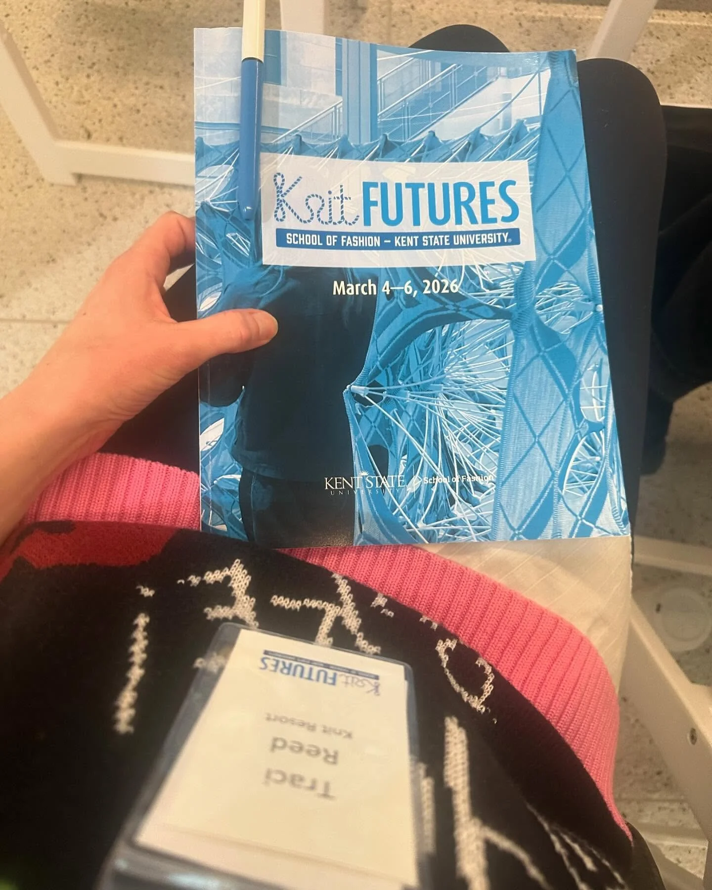 So happy to be here knit-nerding out with so many smart &amp; talented people!! #knitfutures2026 @knitlab_kentstate