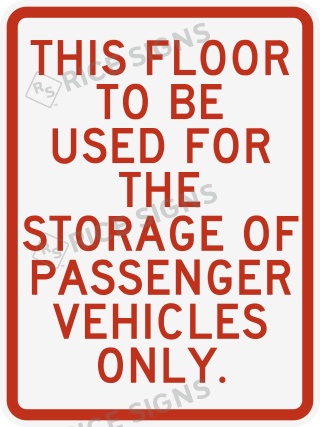 A sample sign to comply with the updated Chicago building code.