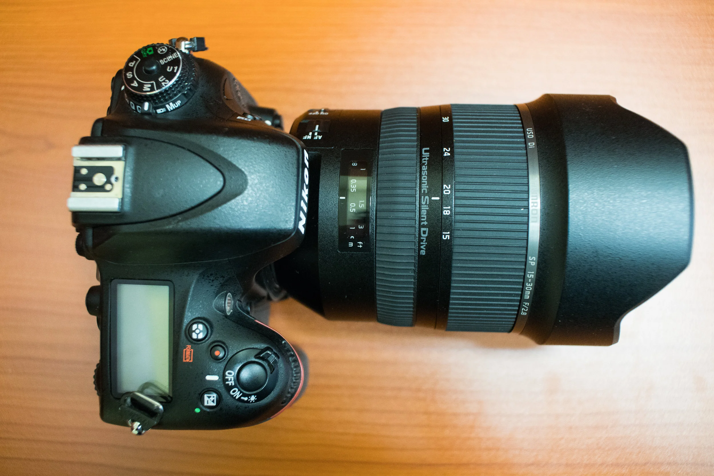 Tamron SP 15-30mm f/2.8 Di VC USD lens mounted on the Nikon D610.