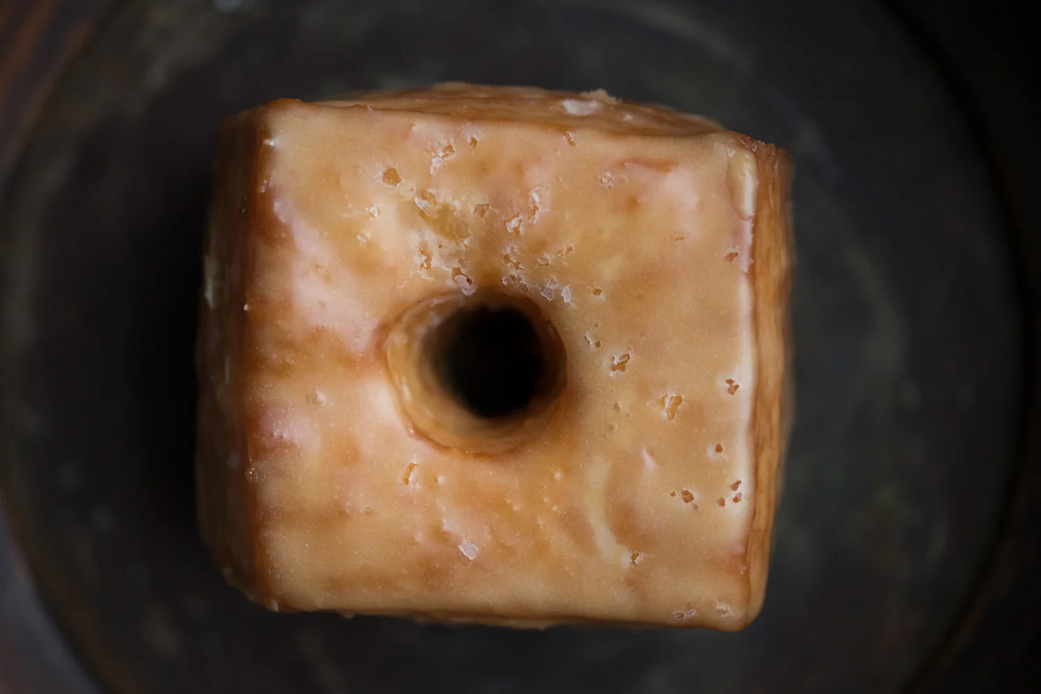 Unique square doughnuts from Doughnut Savant. The doughnut pictured above was sprinkled with sea salt. 