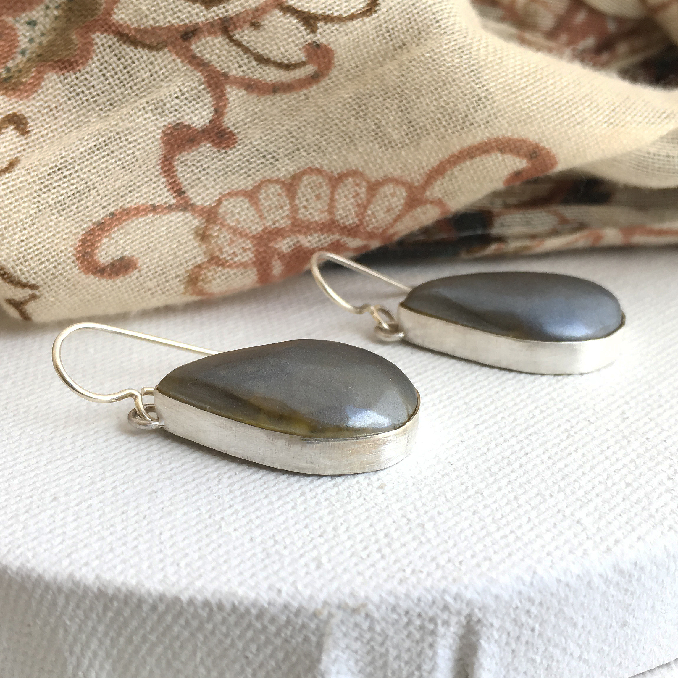 olive green casual boho earrings