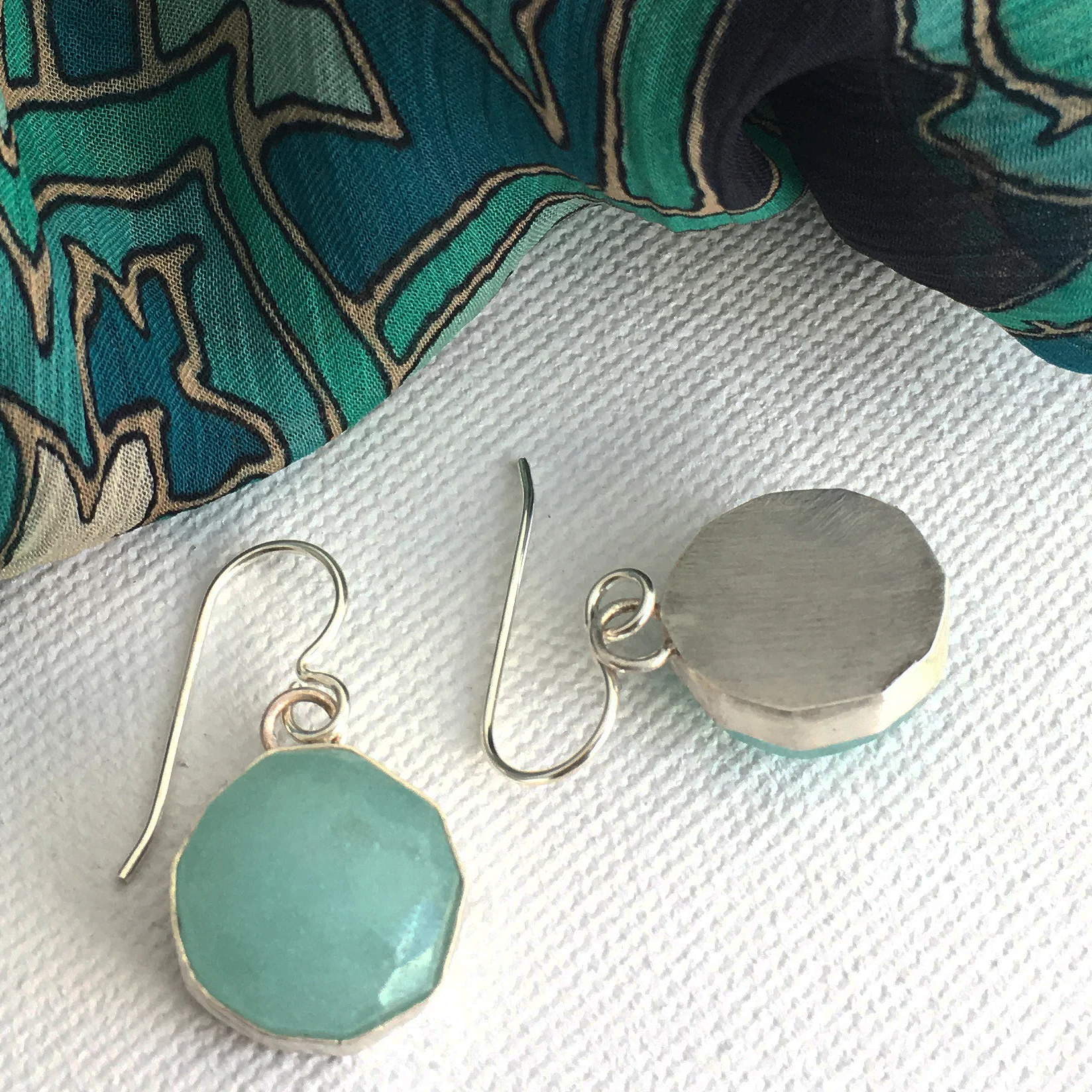 light blue everyday earrings