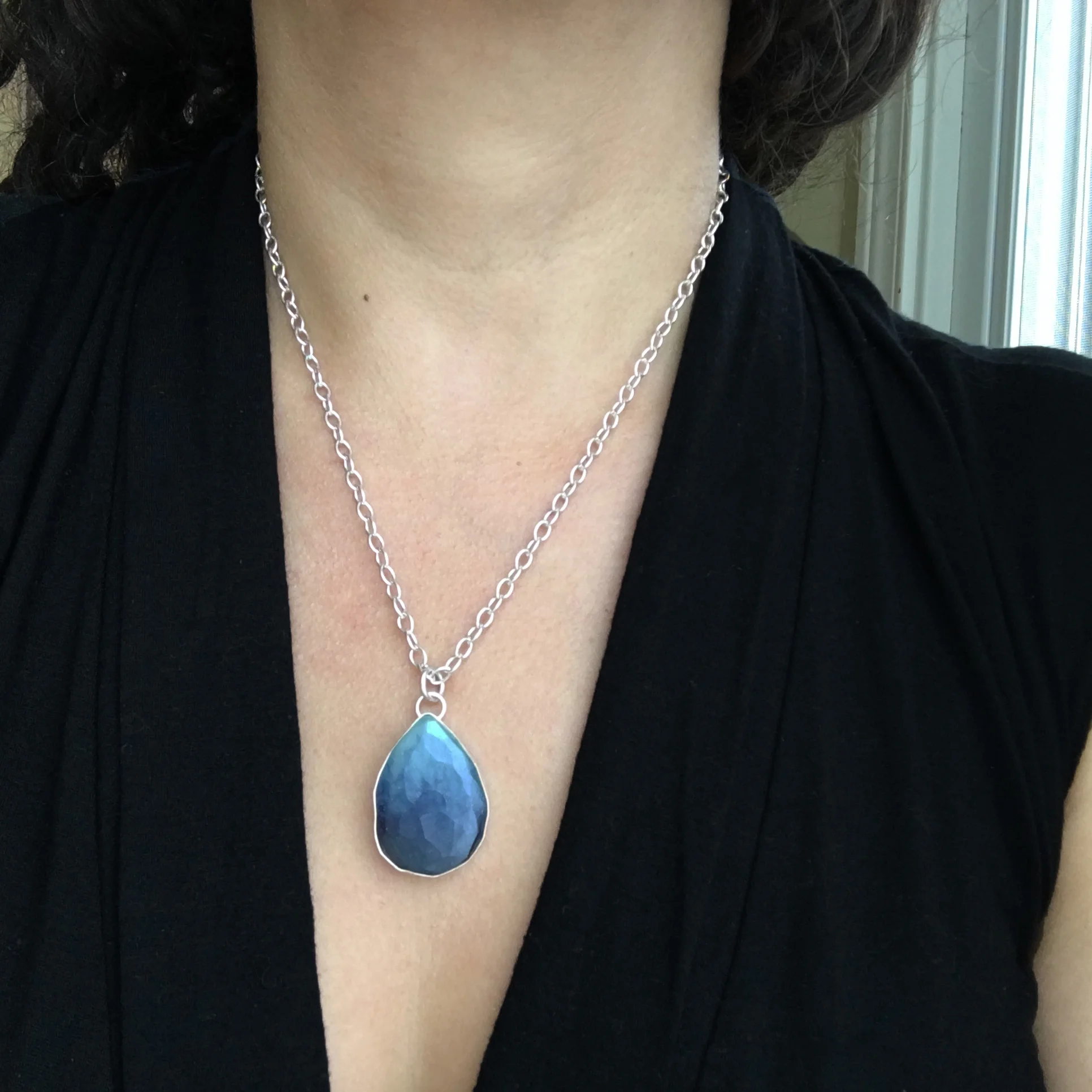 Everyday Blue Pendant Necklace