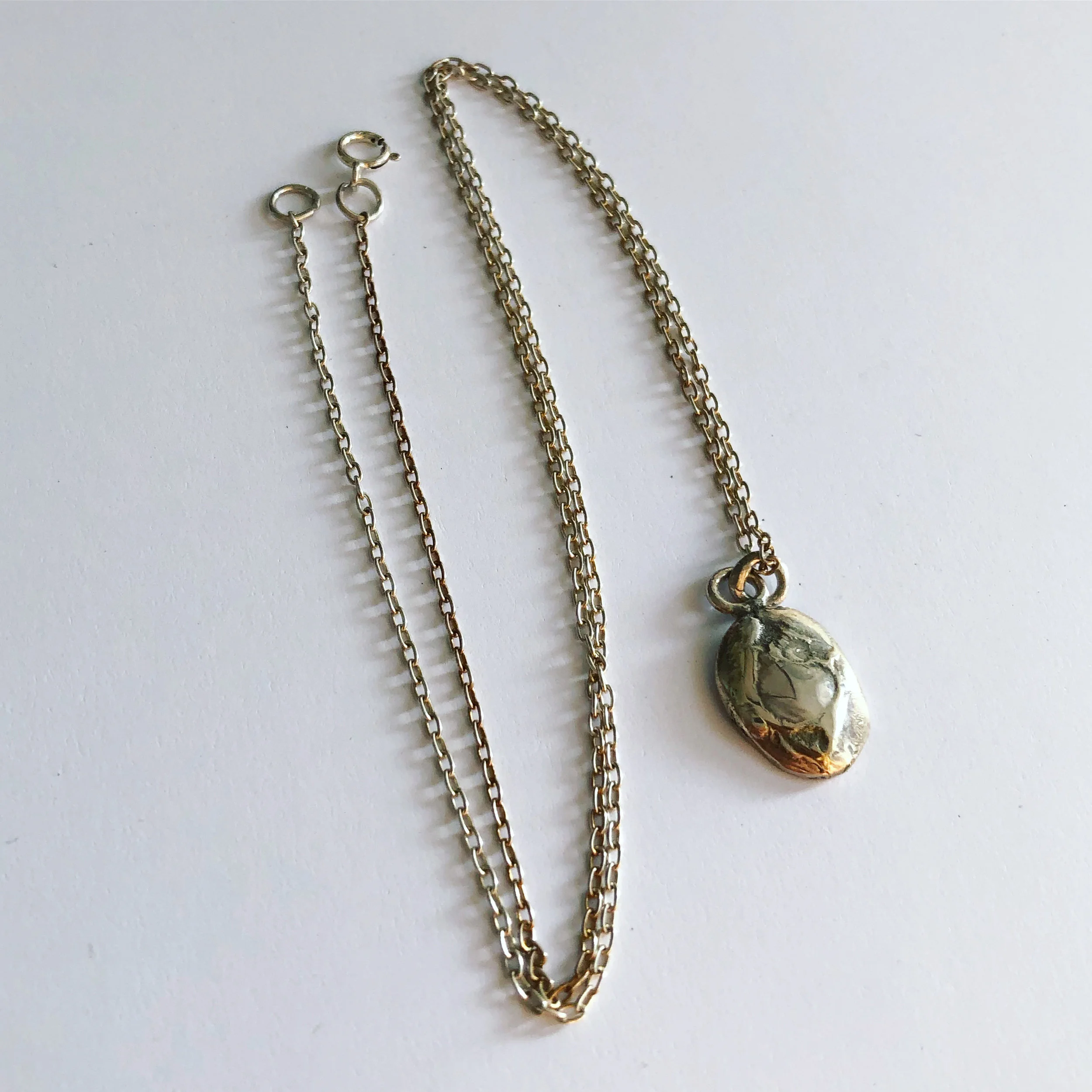 Silver Ingot Necklace