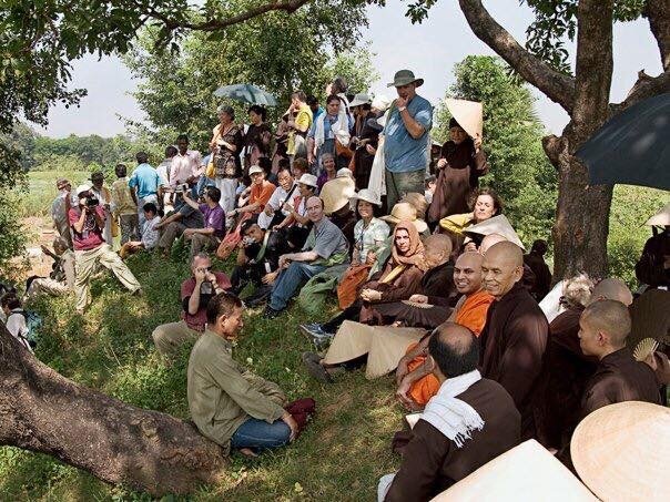 Thay Sitting With Friends on Grass (India).JPG