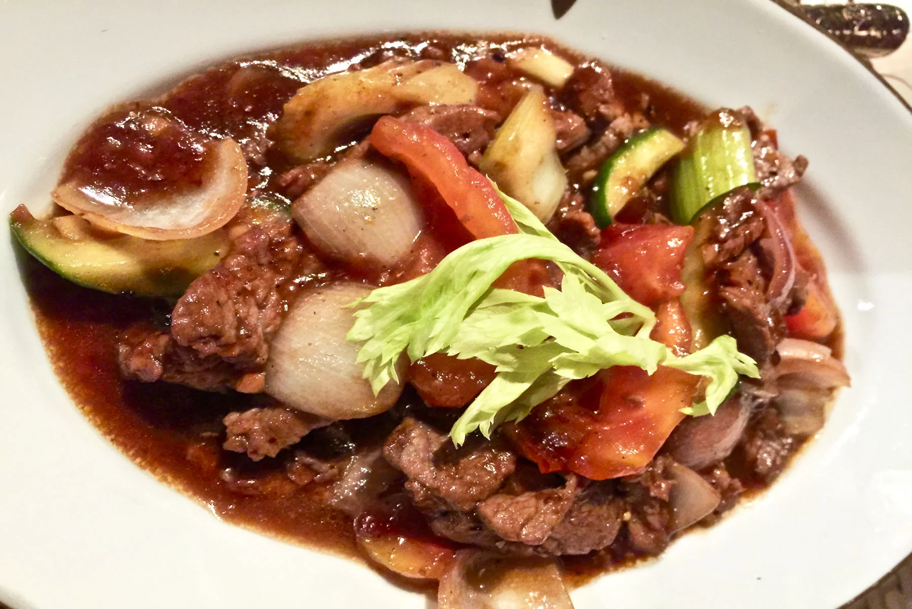 Stir Fried Beef with Lemongrass and Chili