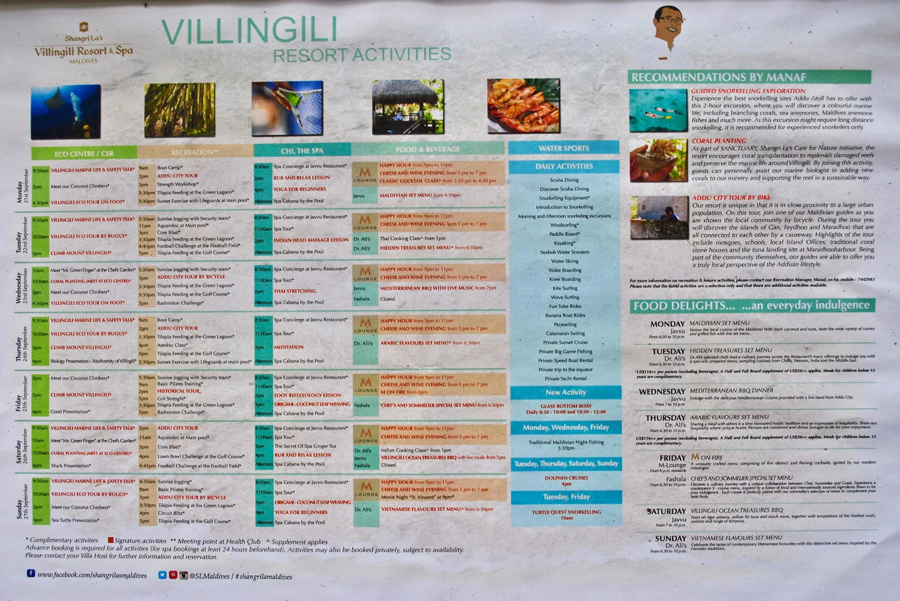 Resort Activities (Shangri-La Maldives)