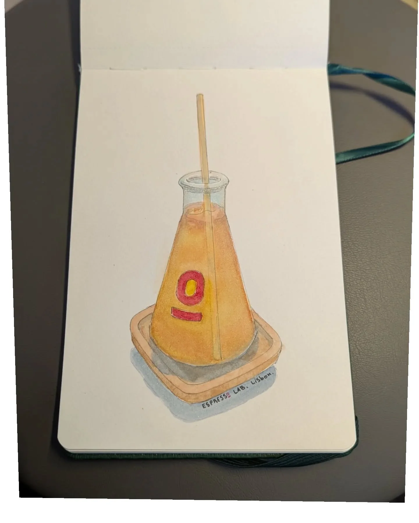 Yuzu Geisha - Espresso Lab, Lisbon 

@espressolabpt 

#watercolors #sketch