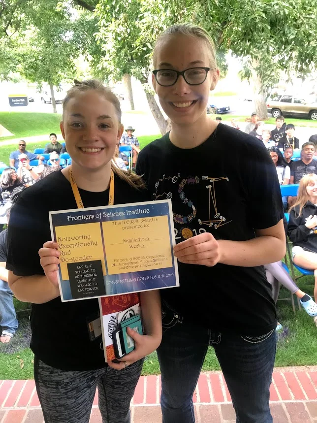 Left to right: Natalie Horn, Reba Zimmerle (instructor)