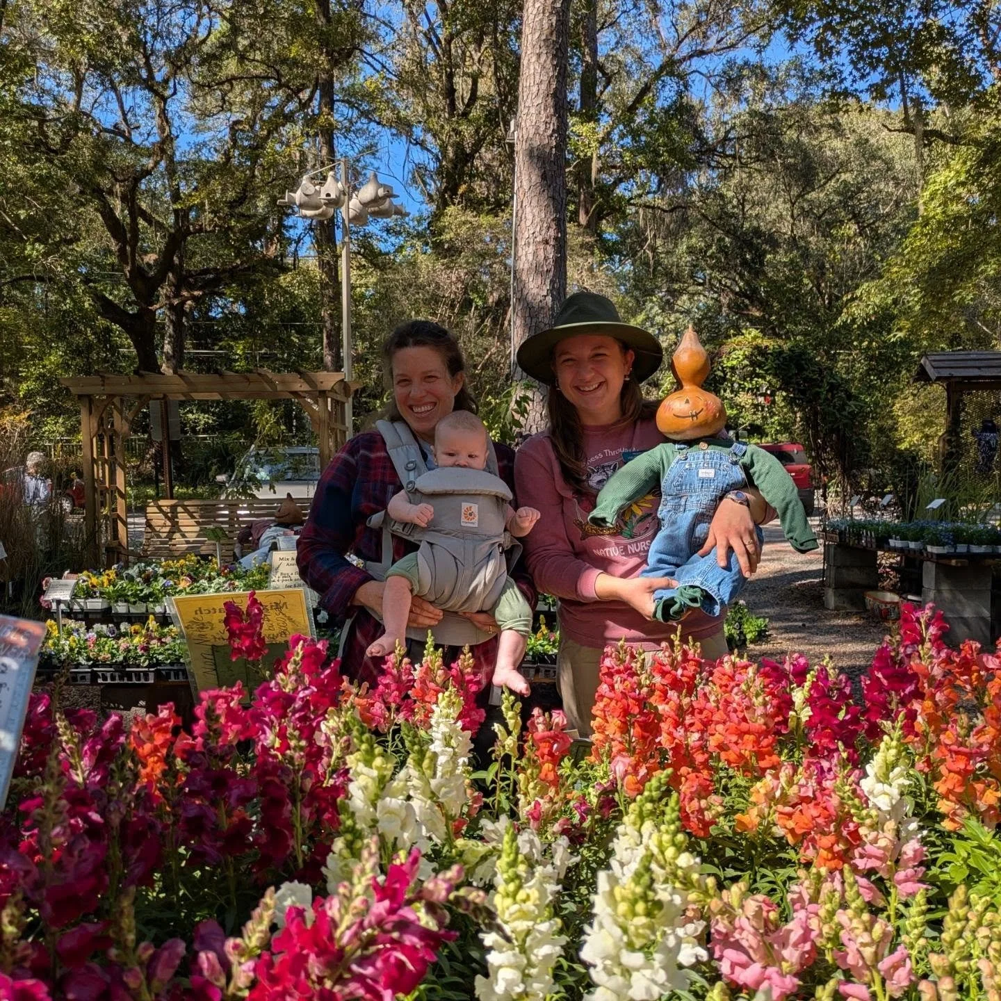 Last week we welcomed Elizabeth back to the nursery! Silas has visited us frequently and we're thrilled to spend time with him here 🤗 

Come by and grab some snaps, pansies, marigolds and other colorful annuals, and say hi while you're at it!