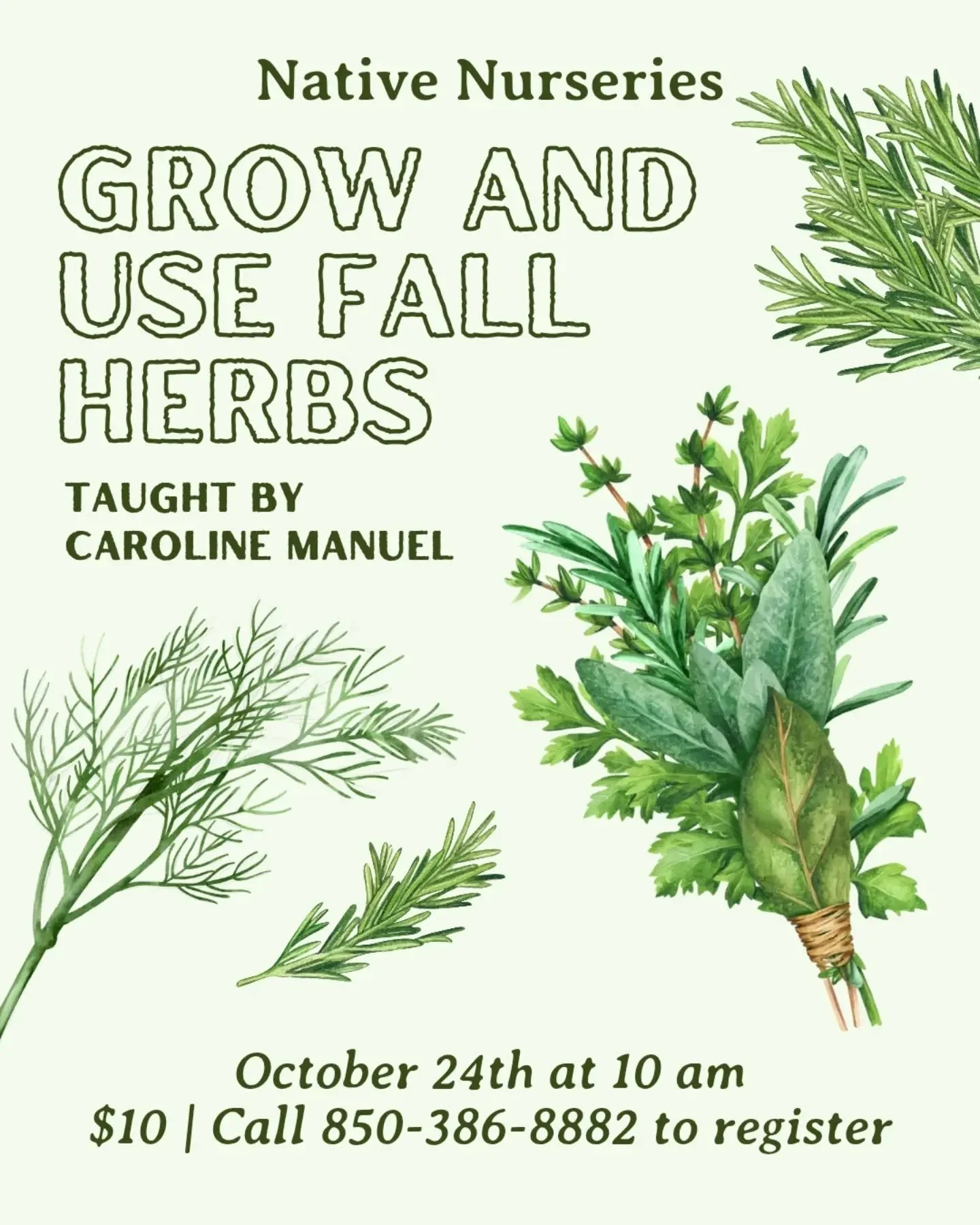Discover the joy of growing your own fresh and aromatic herbs in the comfort of your own garden with Caroline Manuel! She will teach you how to grow culinary herbs in a variety of ways, such as in containers or garden beds. She will also discuss harv