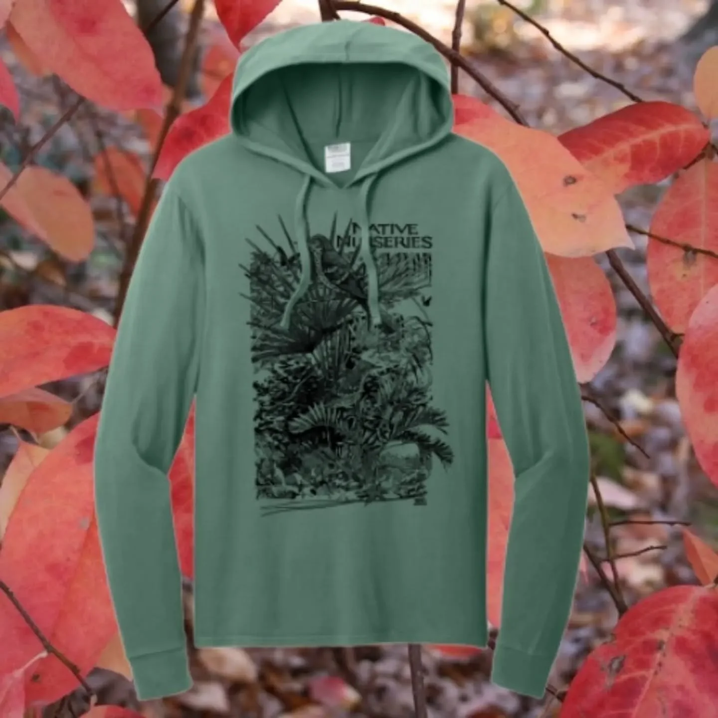 Hurray for new Native Nurseries merch!

Our hammock scene is now available on a lightweight hoodie and the happiness through nature shirts are back on the red long sleeve. 

We are so ready for the cold weather 🥶