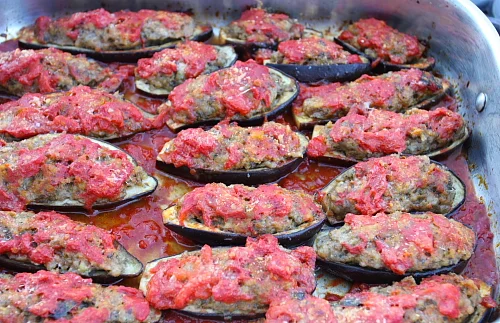 Melanzane ripiene (Stuffed eggplant)