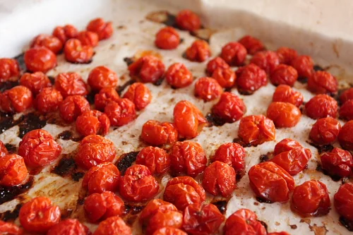 The first tomato harvest of the season