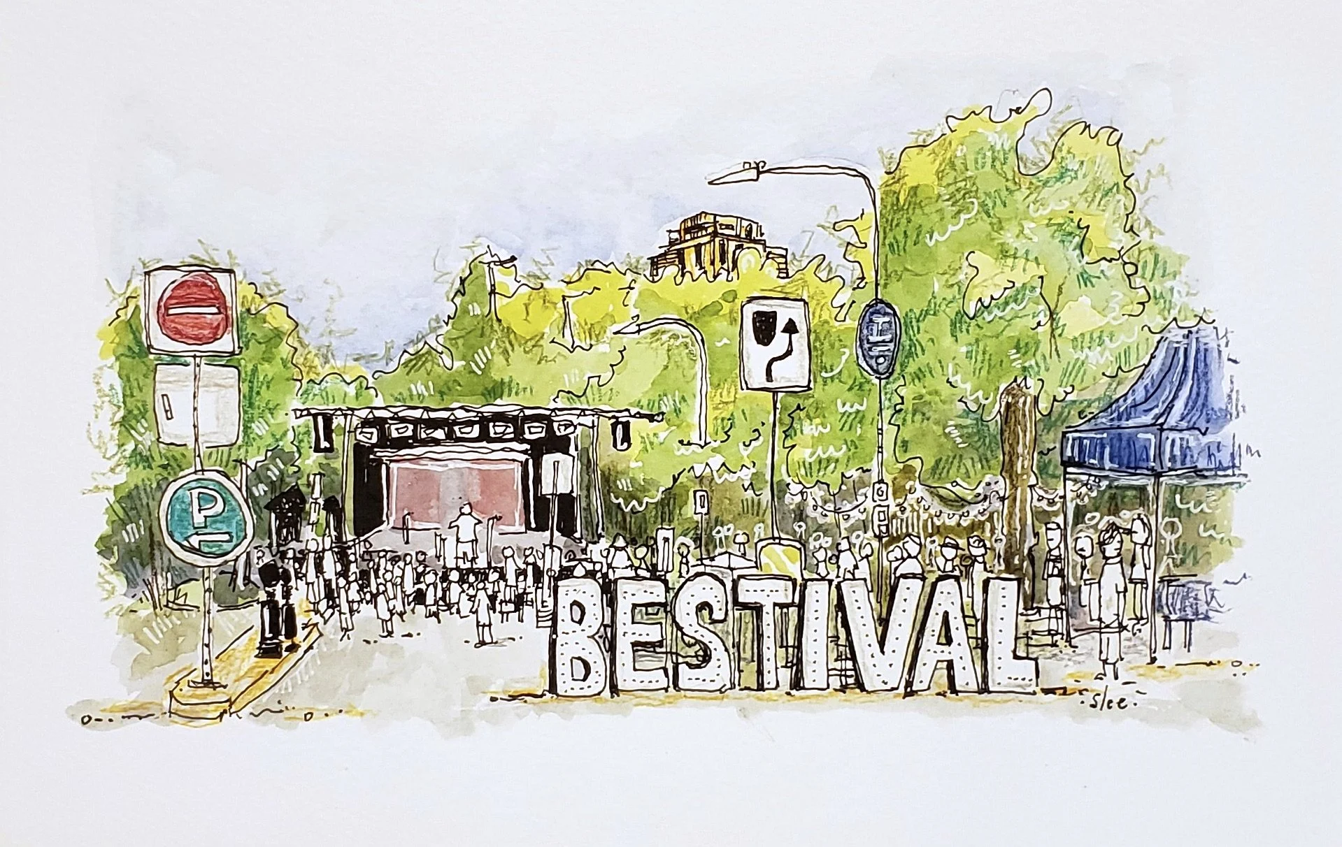 StephLee-Bestival-WatercolourColouredPencil.jpeg