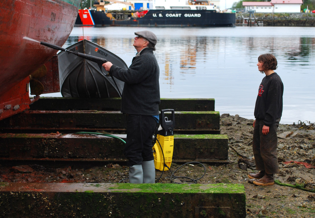 cleaning the hull ej.jpg