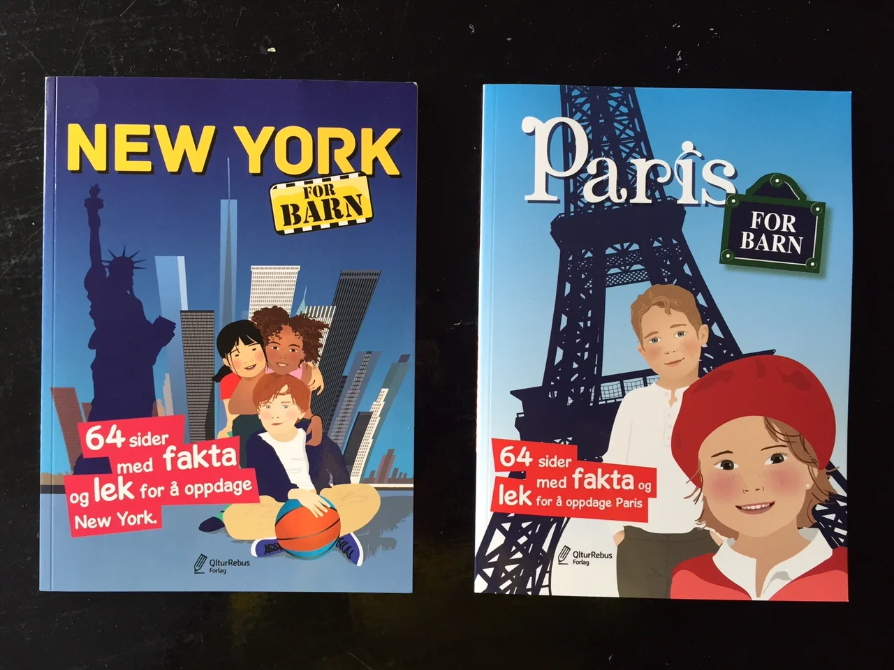 Barnebøker for sommerturen til Paris eller New York