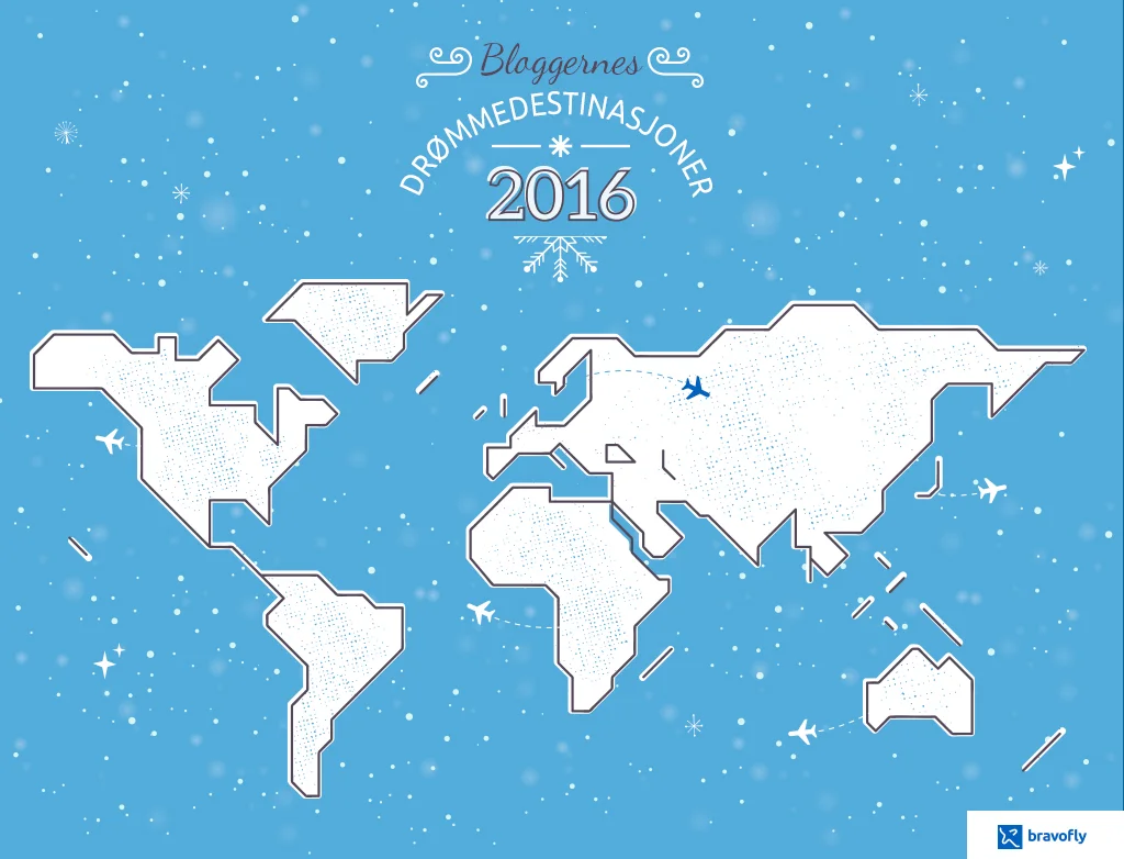 Hvor ønsker reisebloggere å reise?