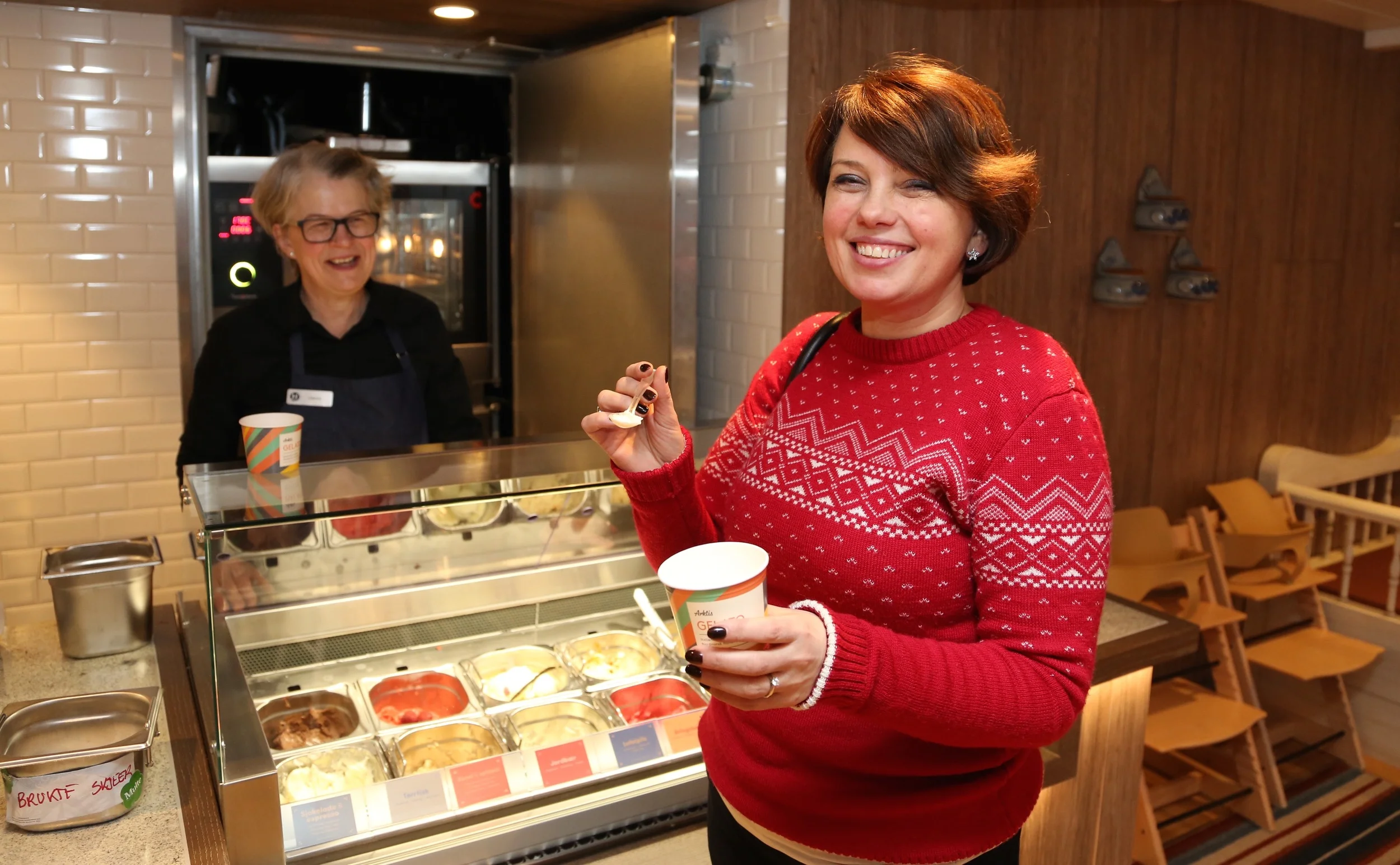Verre blir det ikke - for denne dessert-isen smaker faktisk tørrfisk