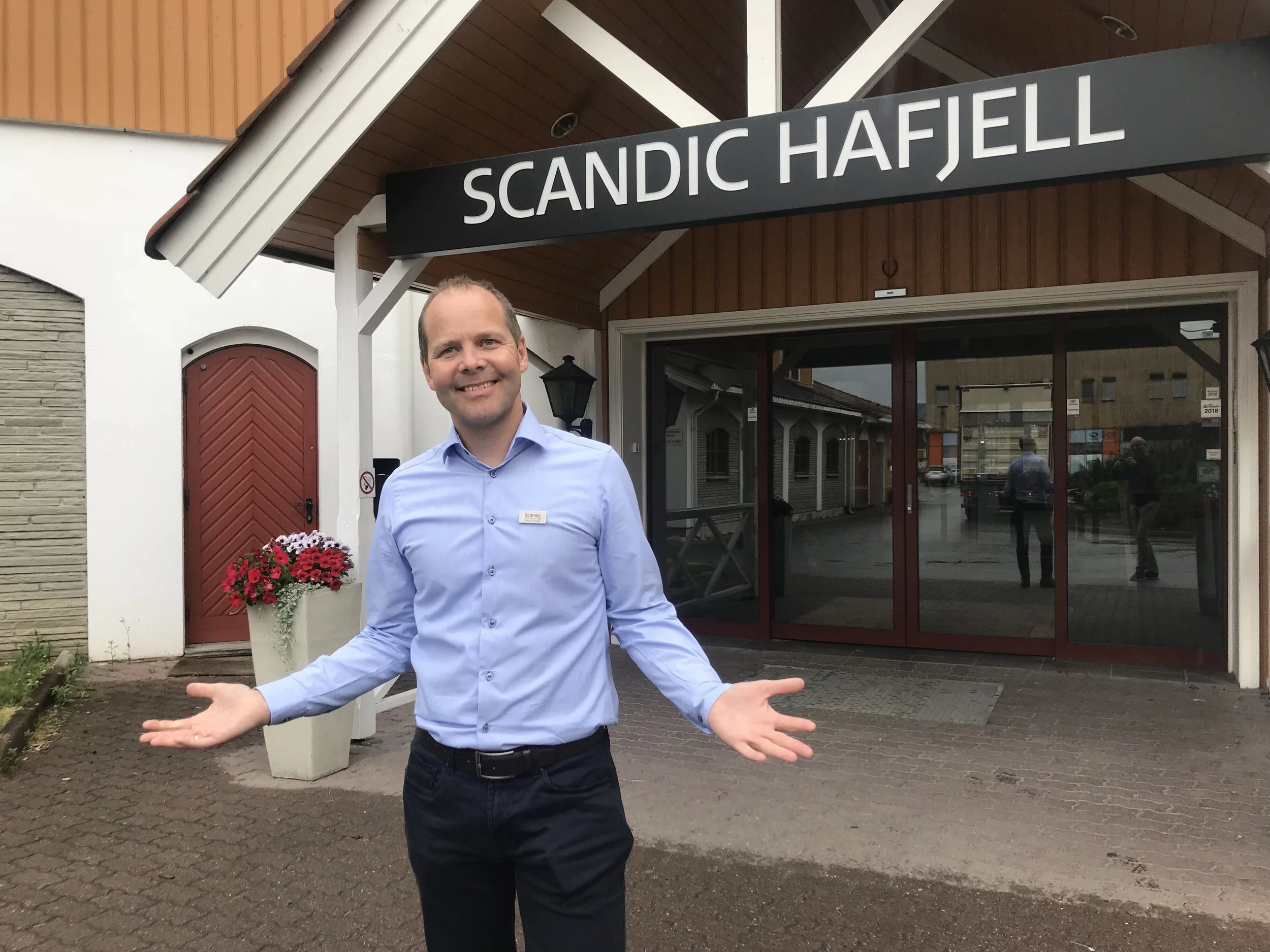 Erik Fostervoll er klar for en ny og travel sommersesong ved Scandic Hafjell. Foto: Odd R. Lange