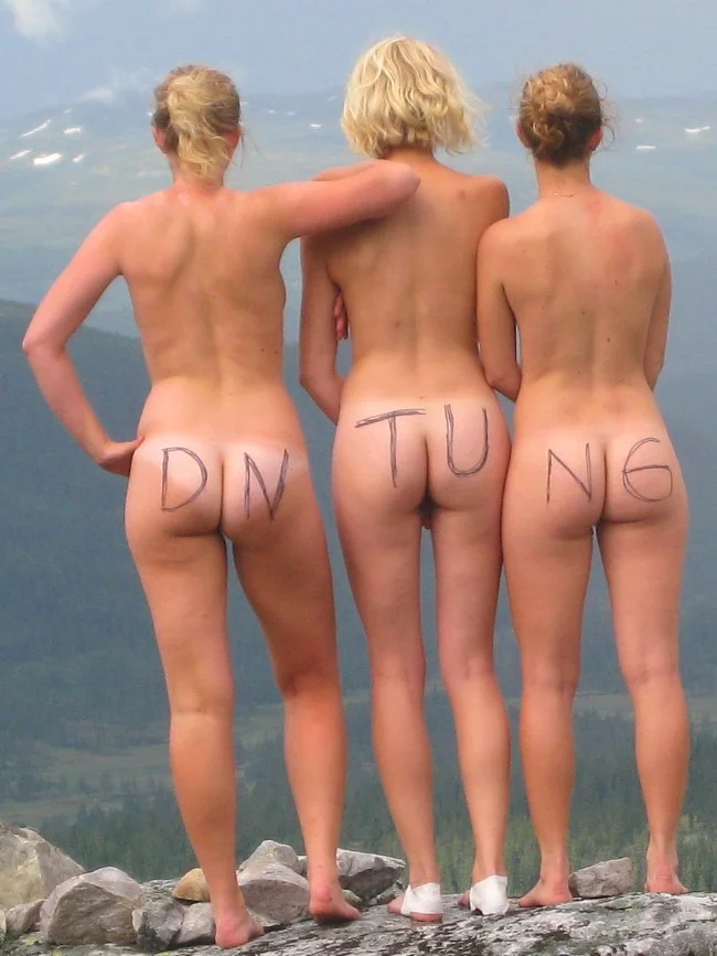 DNTs aprilspøk ble den nye trenden Naking. Foto: Helene Svendsen/Turistforeningen.