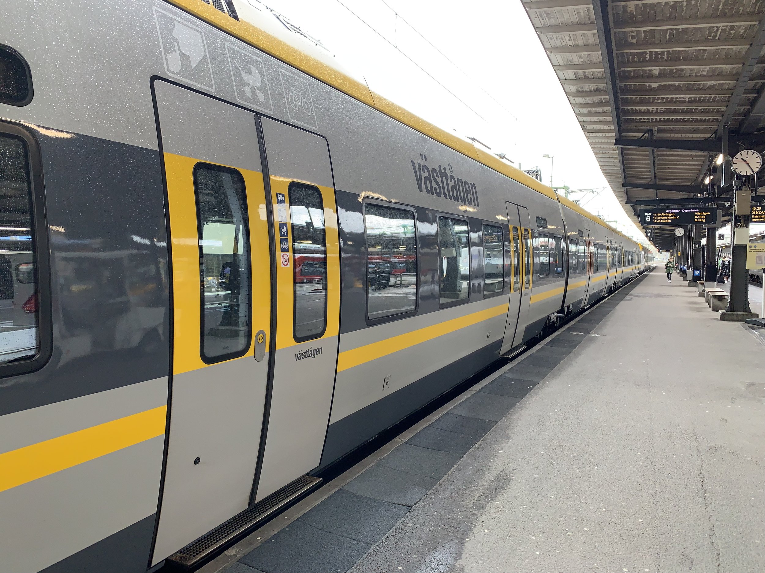 Gå på toget i Göteborg. Det er klart for turen sørover. Alle bilder: Odd Roar Lange