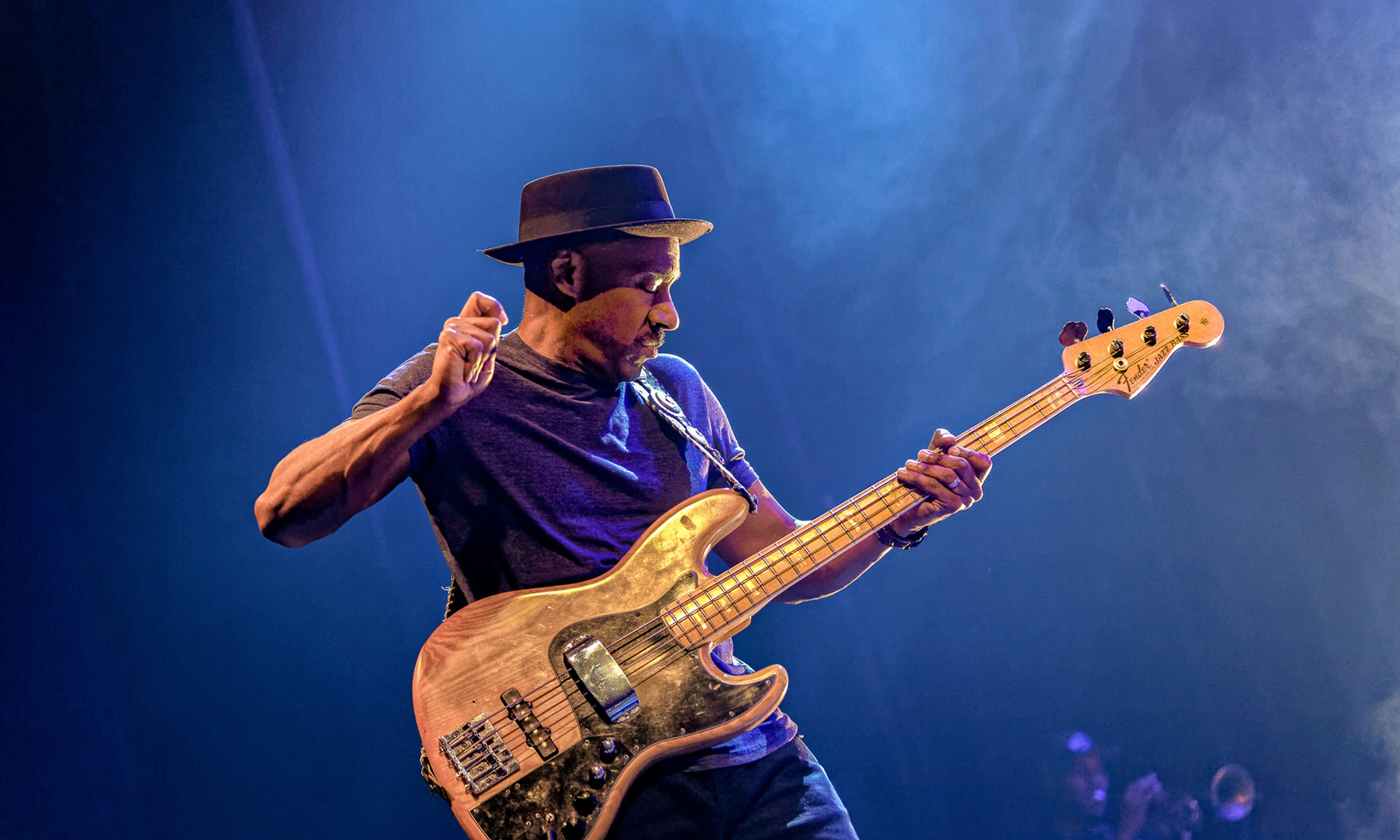 Marcus Miller - et fyrverkeri av en jazzmusiker. Foto: Moldejazz