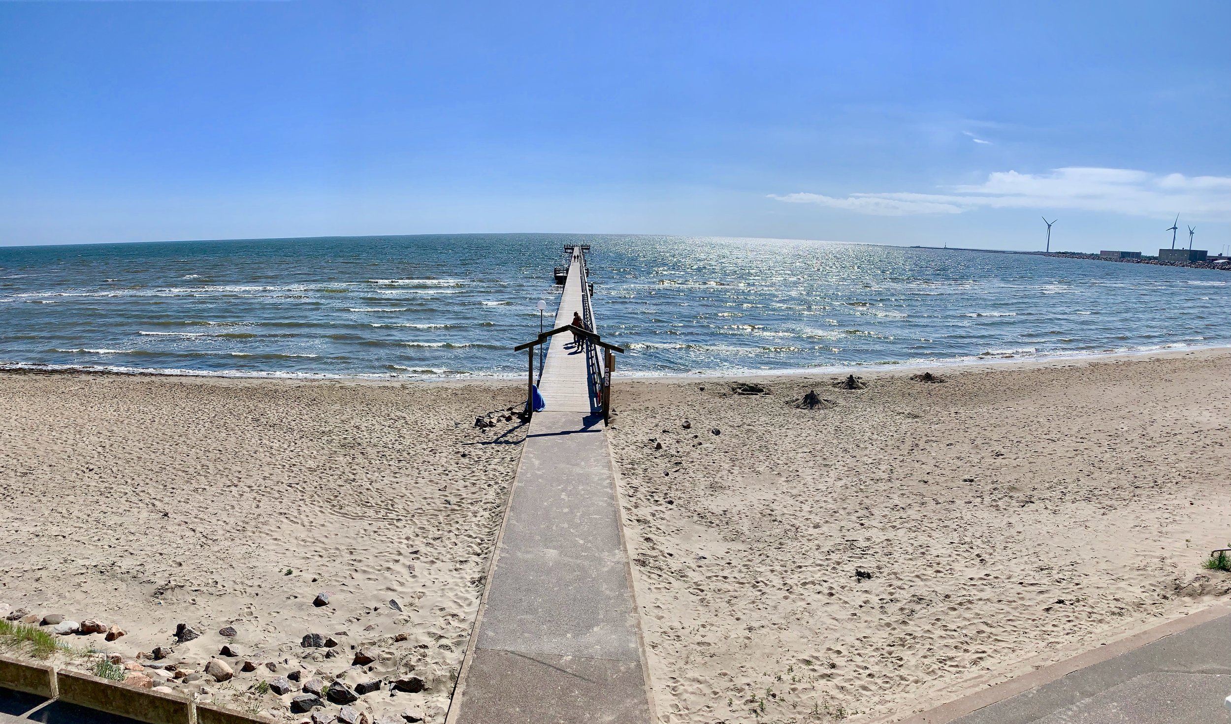 Slik er utsikten fra strandhotellet ved Falkenberg. Foto: Odd Roar Lange