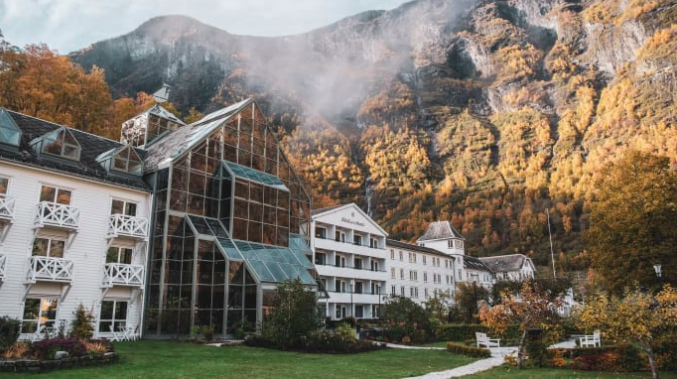 Fretheim hotell i Flåm. Foto: Sverre Hjørnevik