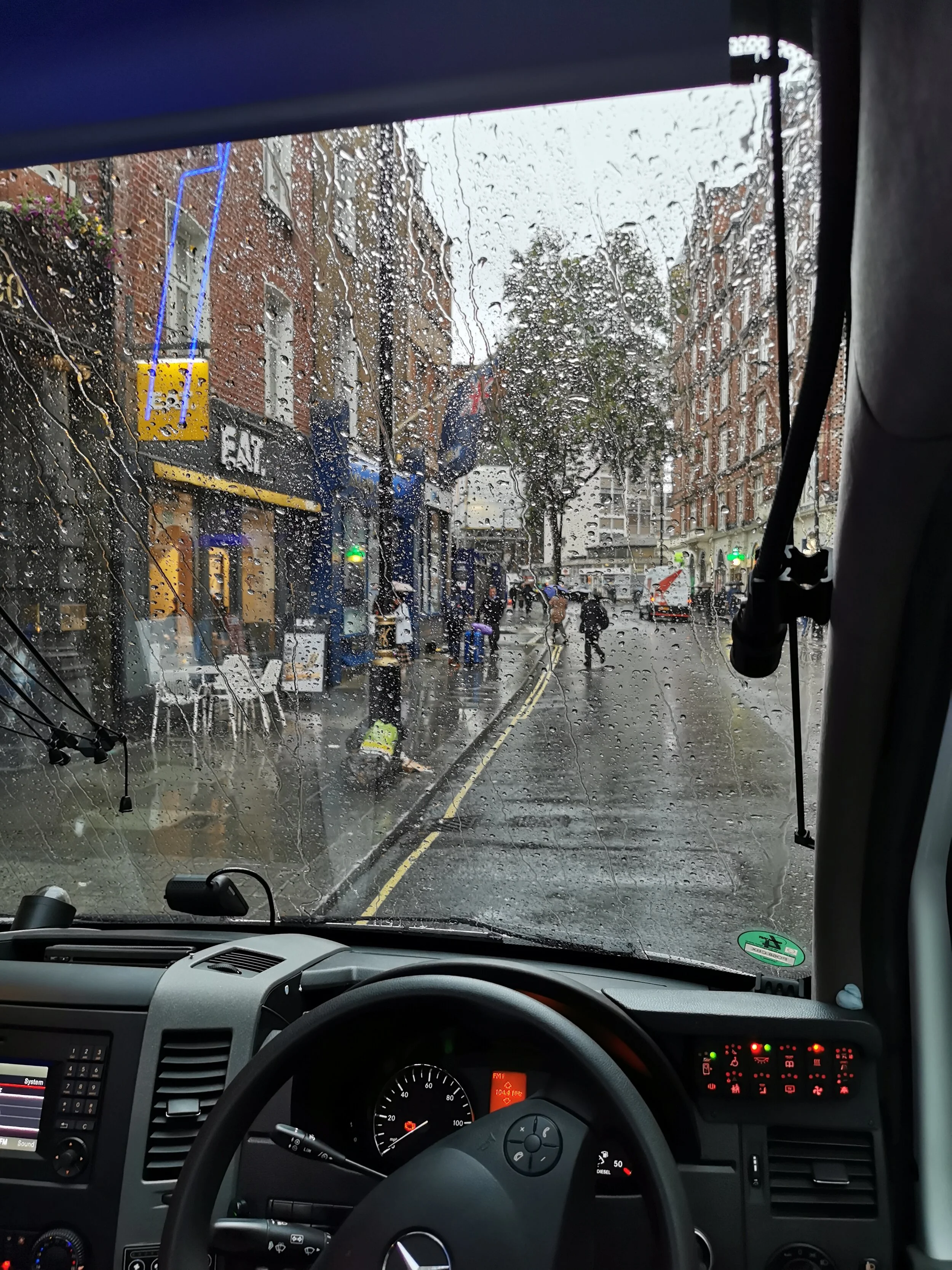 Når det regner i London ...
