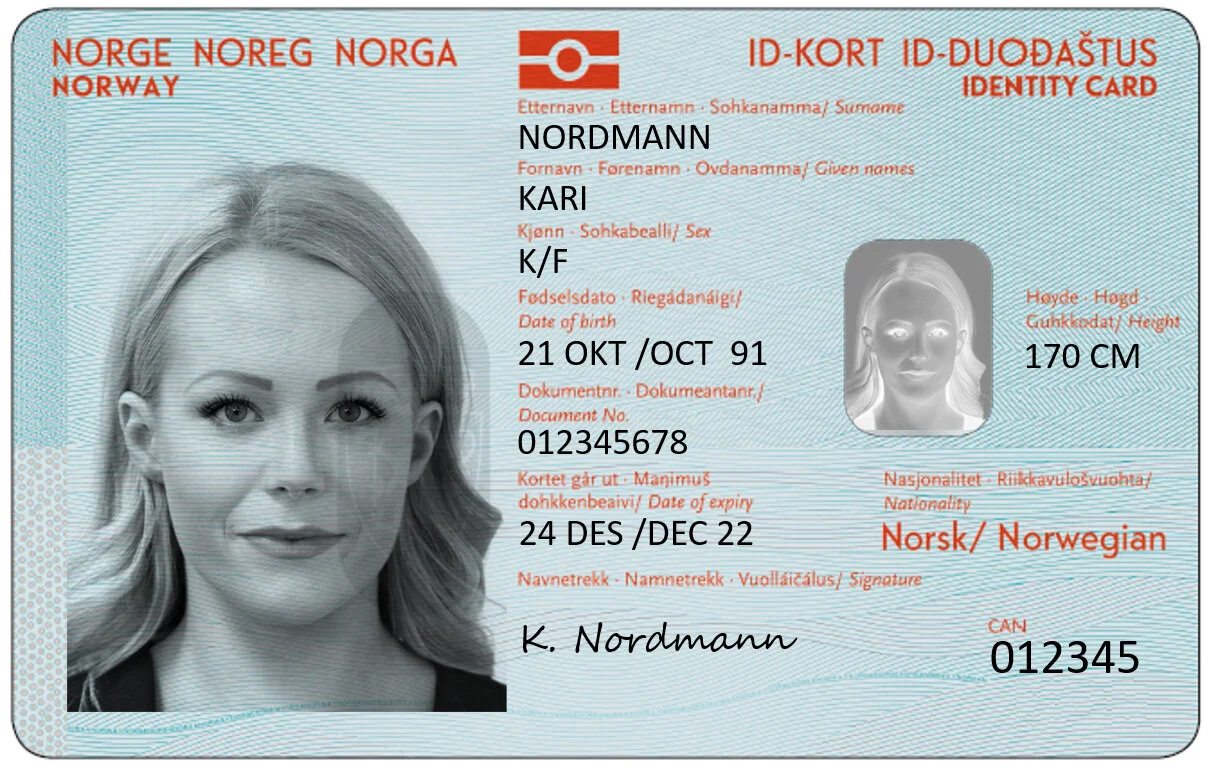 Her har du endelig det nye id-kortet ditt