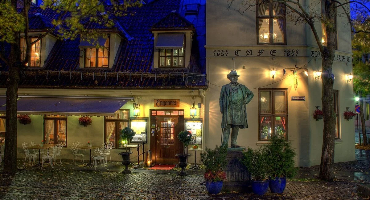 Ærverdige Café Engebret i Oslo.                                                                 Foto: Café Engebret