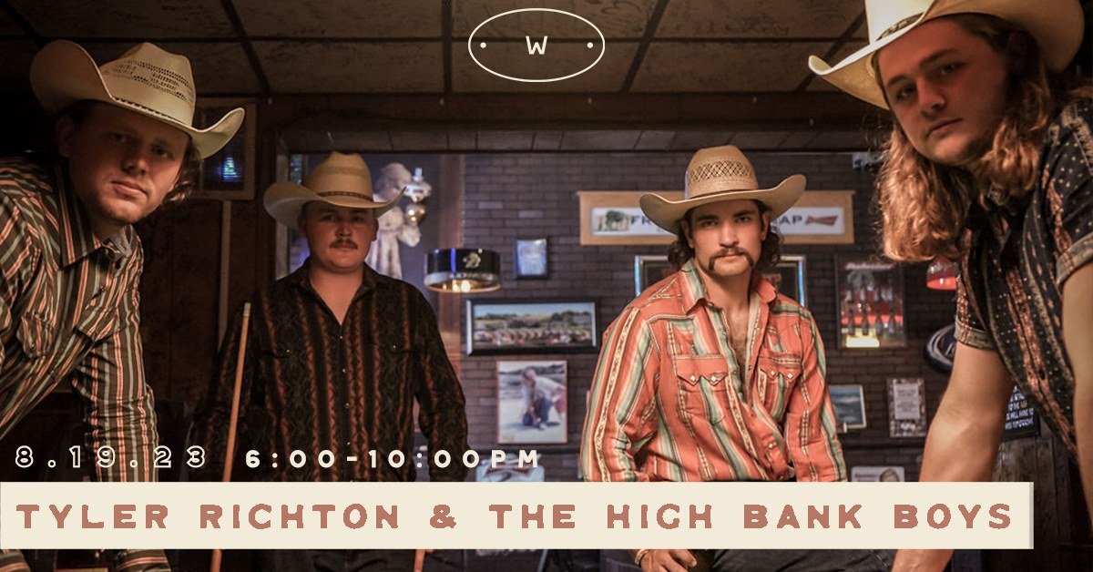Tyler Richton & the High Bank Boys Live Music (cover charge) + Food Truck