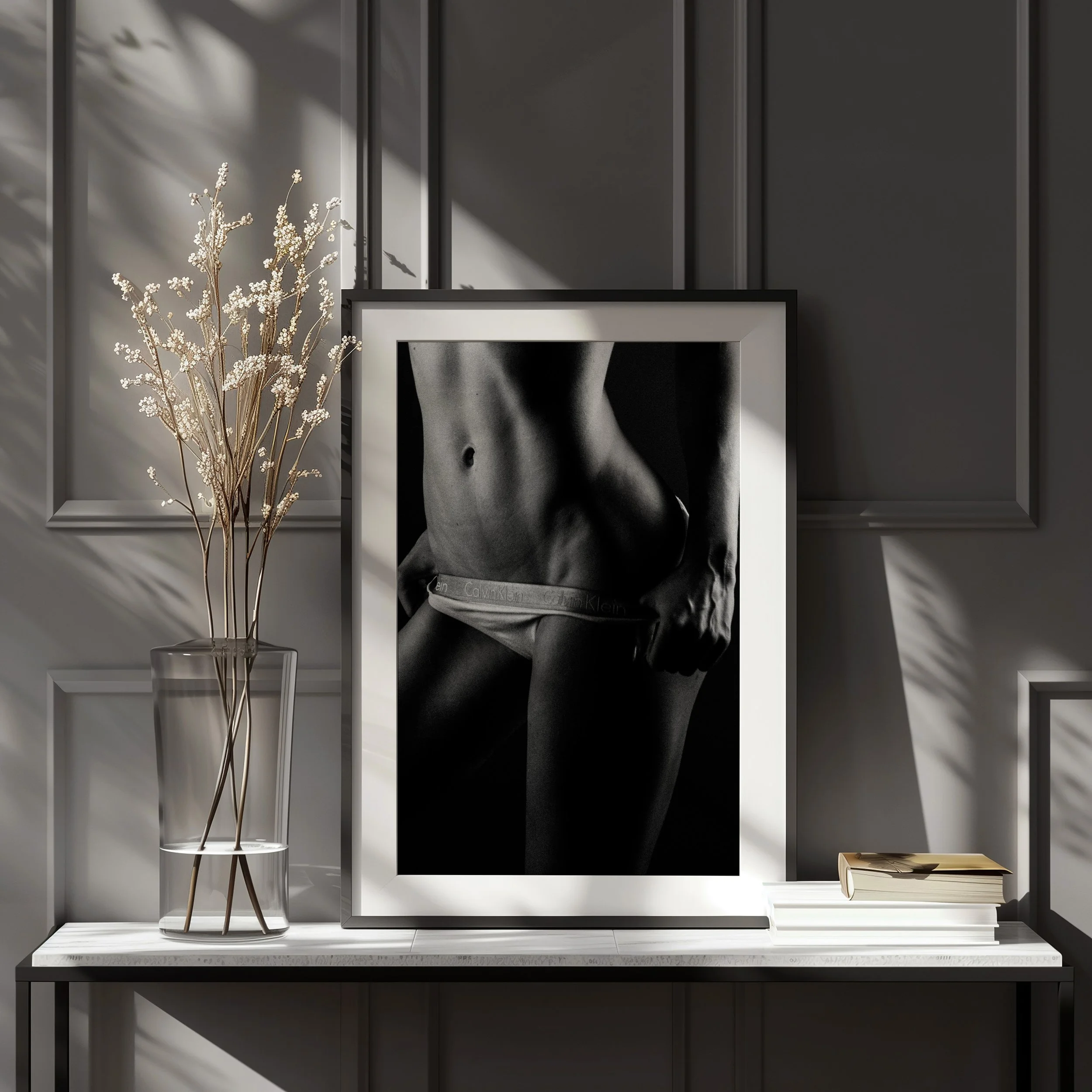 Calvin Klein Classic- Timeless Elegance in Monochrome Silhouette.jpg